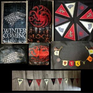 Game of Thrones lot of 4 Official Collectible Banners